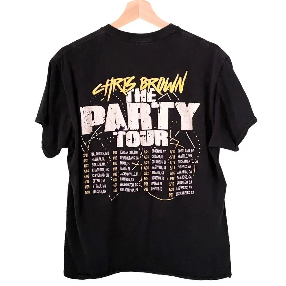 Chris Brown The Party Tour T-shirt in Size Medium